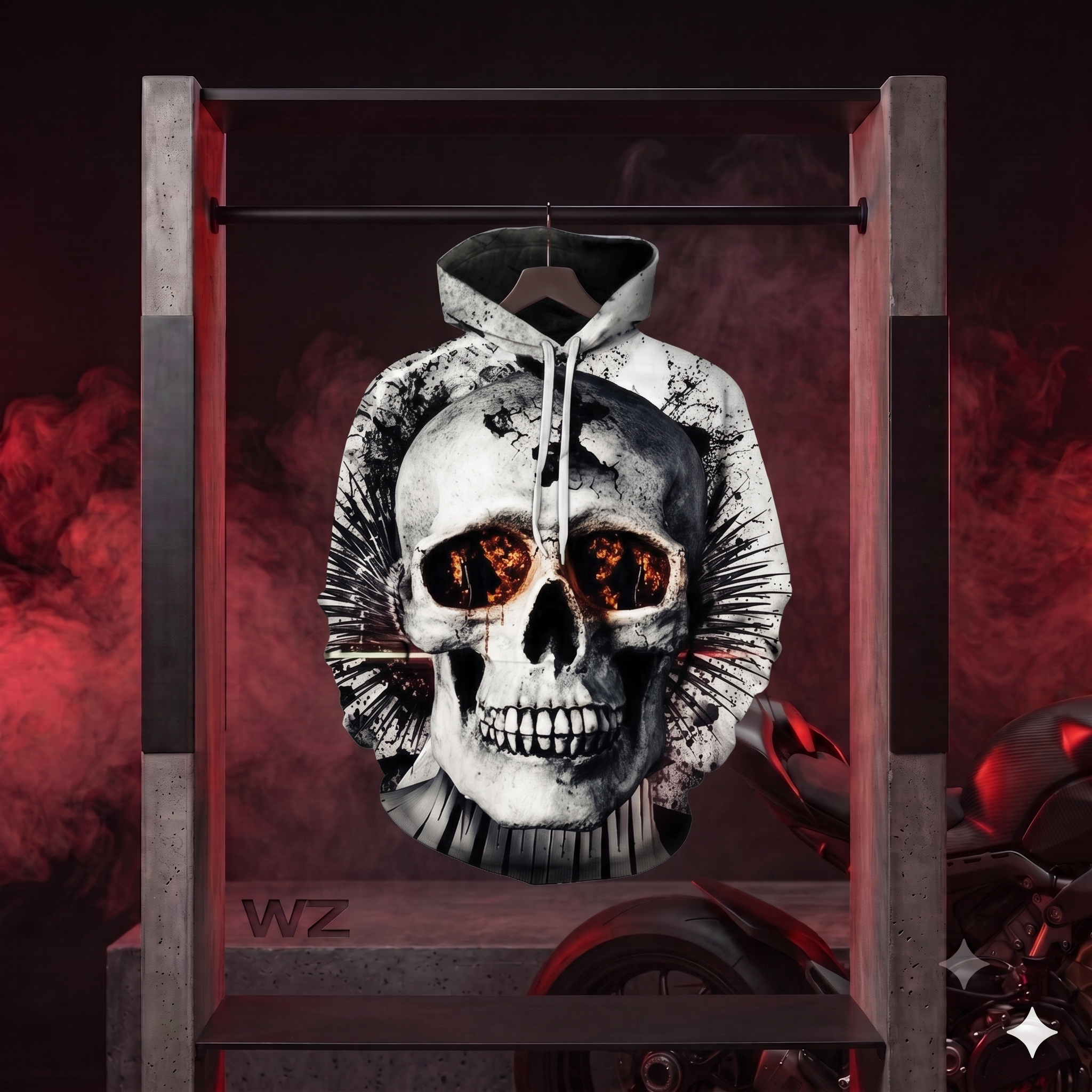 Hoodie Skull Décomposé Dark