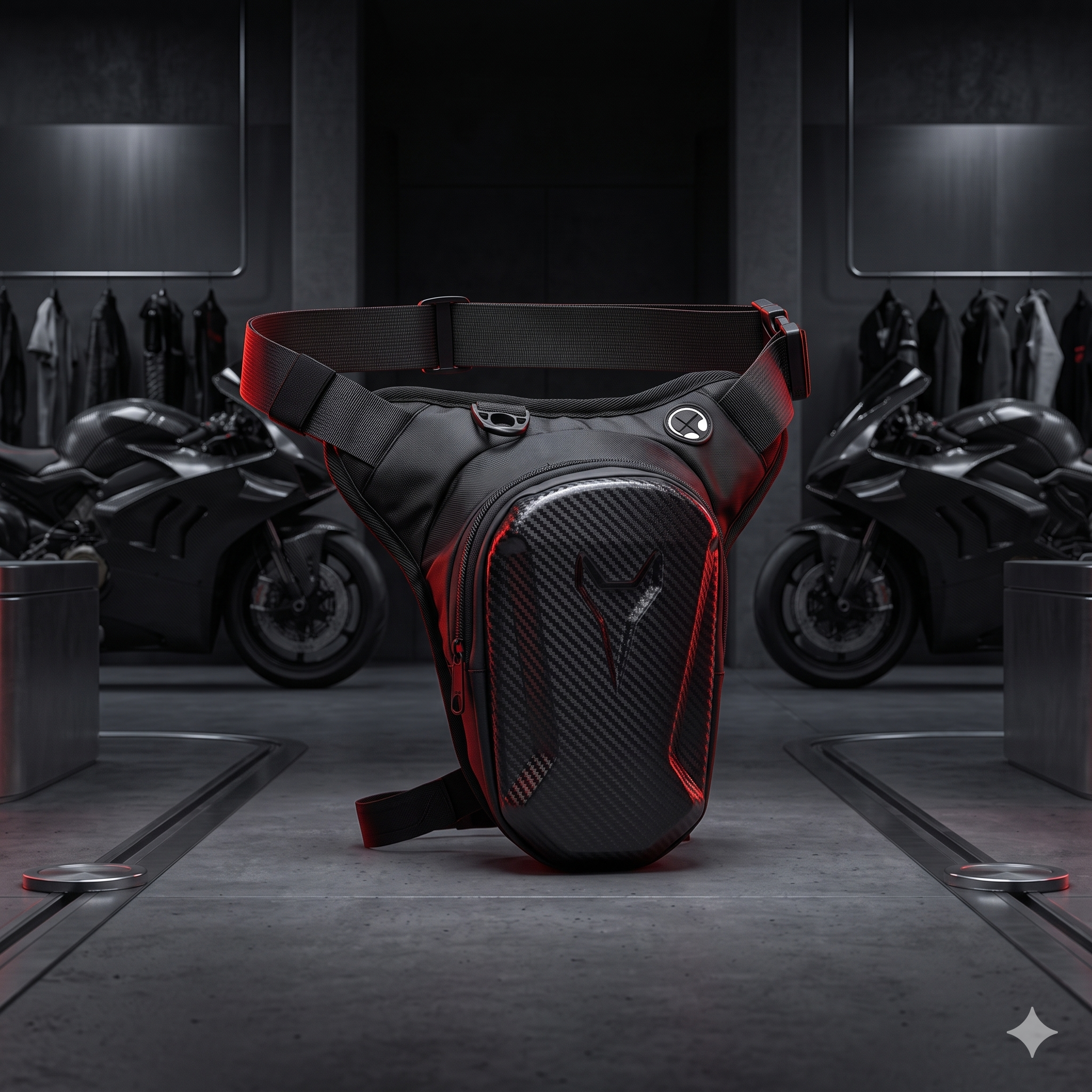 Sacoche de Jambe Moto Étanche