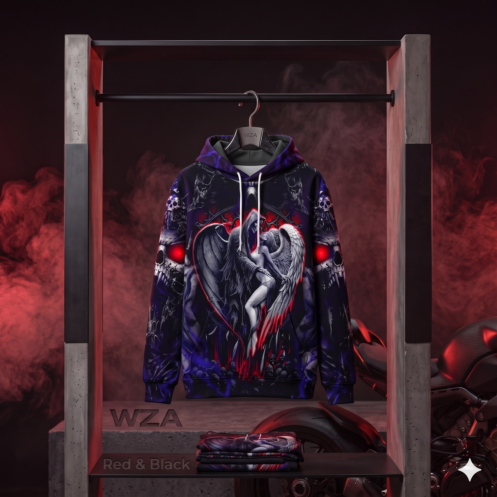 Hoodie Skull 3D Homme