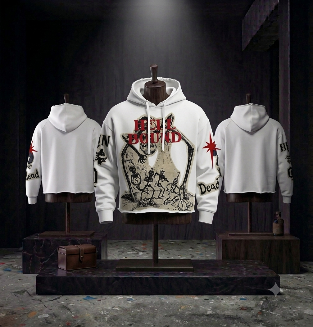 Loose Vintage Gothic Street Hoodie