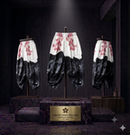 Pantalon Samouraï Sakura Harajuku