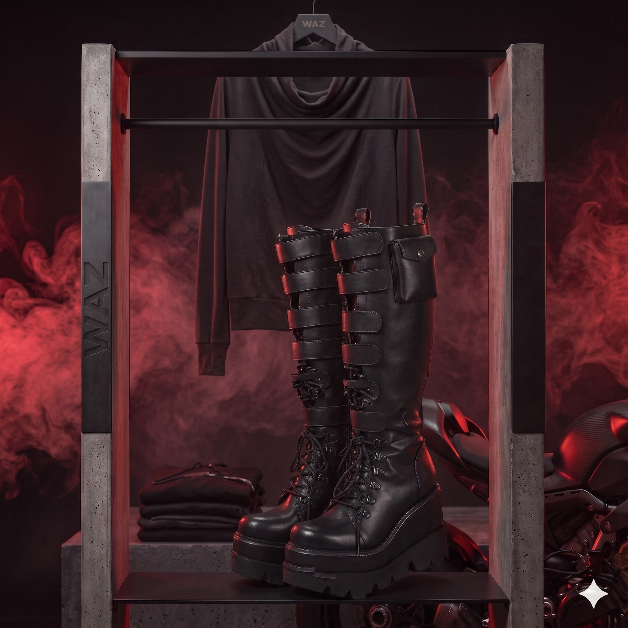 Bottes Plateforme Cuir Femme