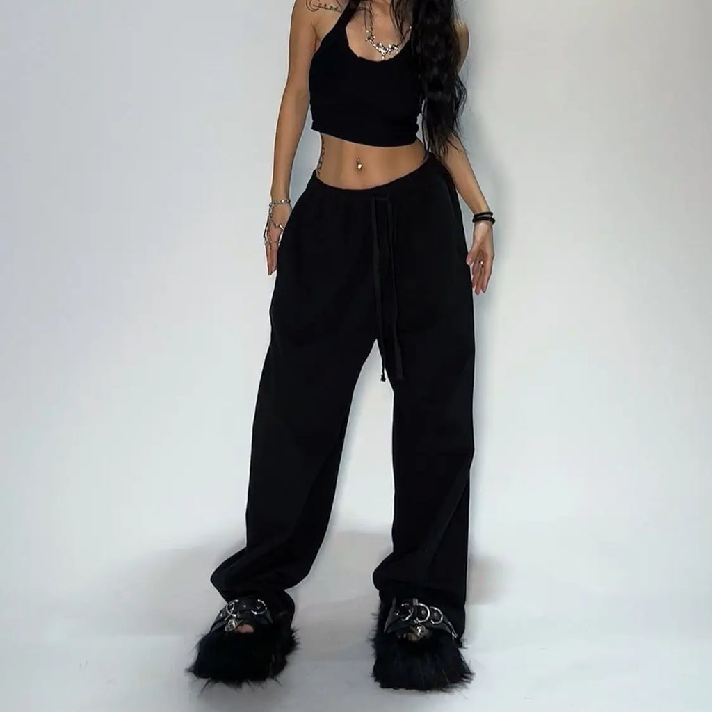Pantalon Cargo Femme Camouflage Y2K