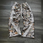 Pantalon Cargo Femme Camouflage Y2K