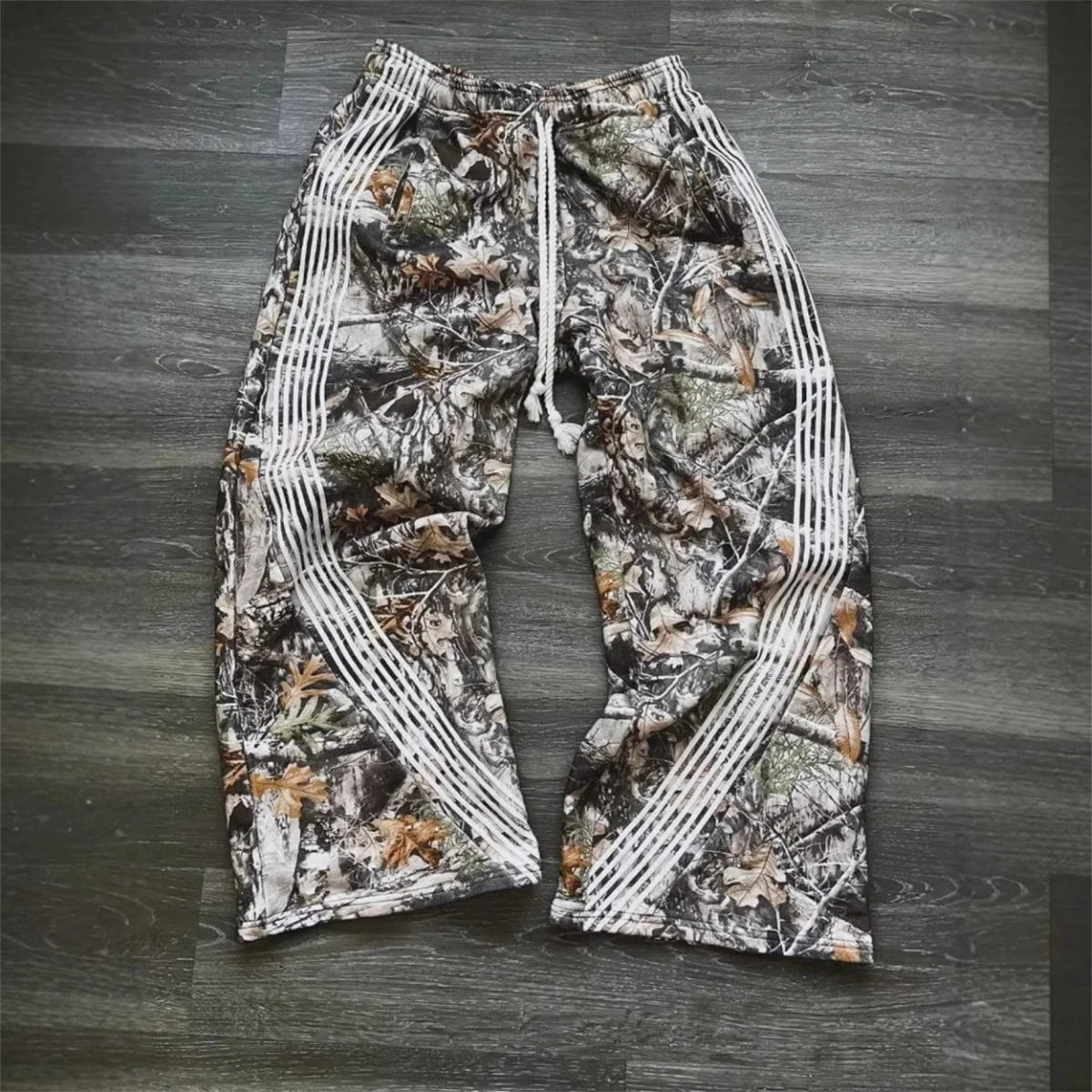 Pantalon Cargo Femme Camouflage Y2K