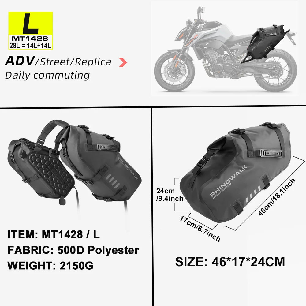 Sacoche Latérale Moto Étanche