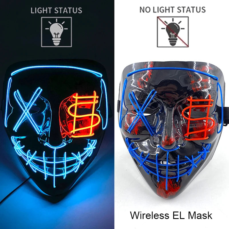 Masque Purge LED Néon Sans Fil