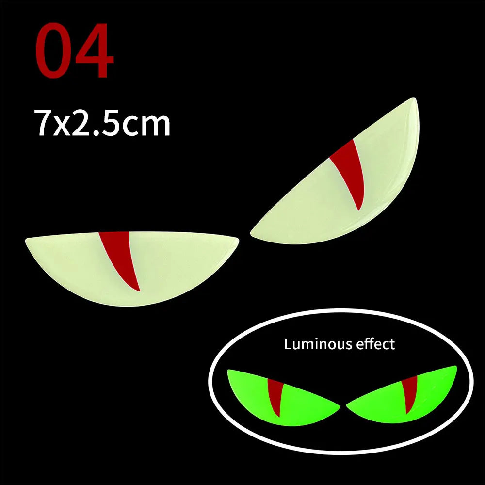 Stickers Réfléchissants Yeux de Démon