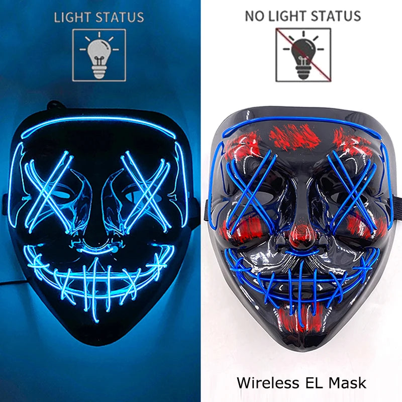 Masque Purge LED Néon Sans Fil
