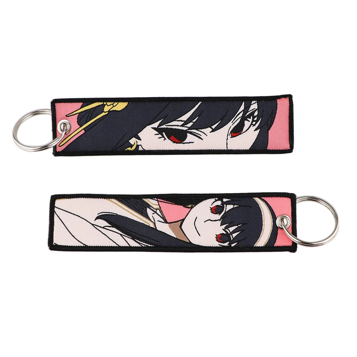 Porte-Clé Brodé Anime Moto