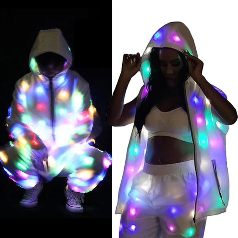 Veste LED Lumineuse Cyberpunk