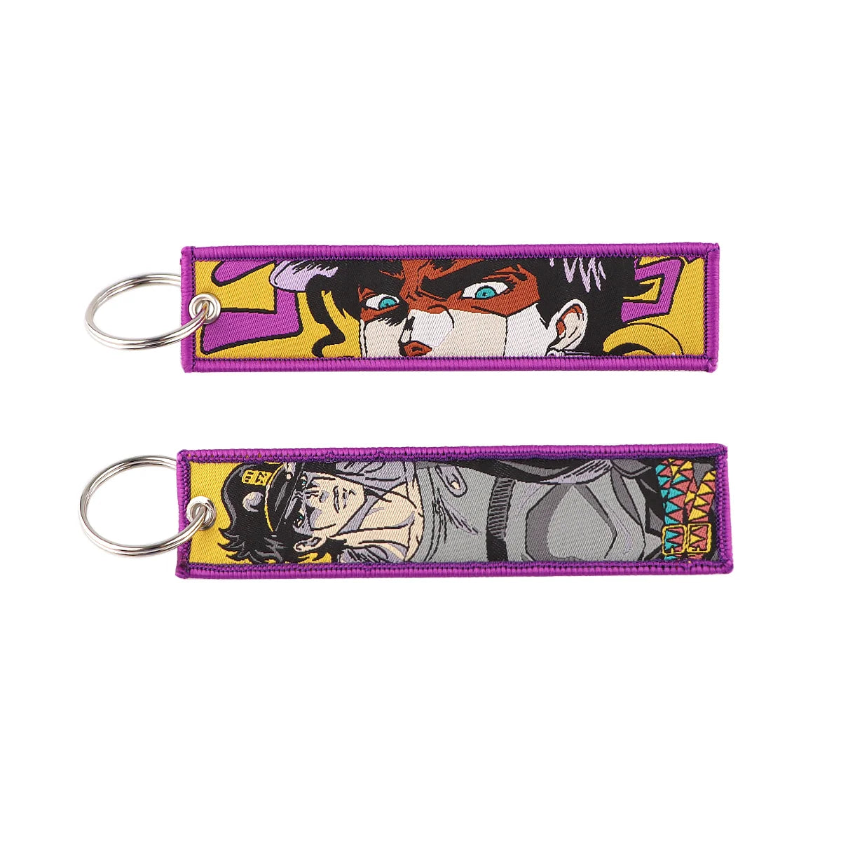 Porte-Clé Brodé Anime Moto