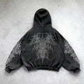 Hoodie Gothic Ange Imprimé Oversize