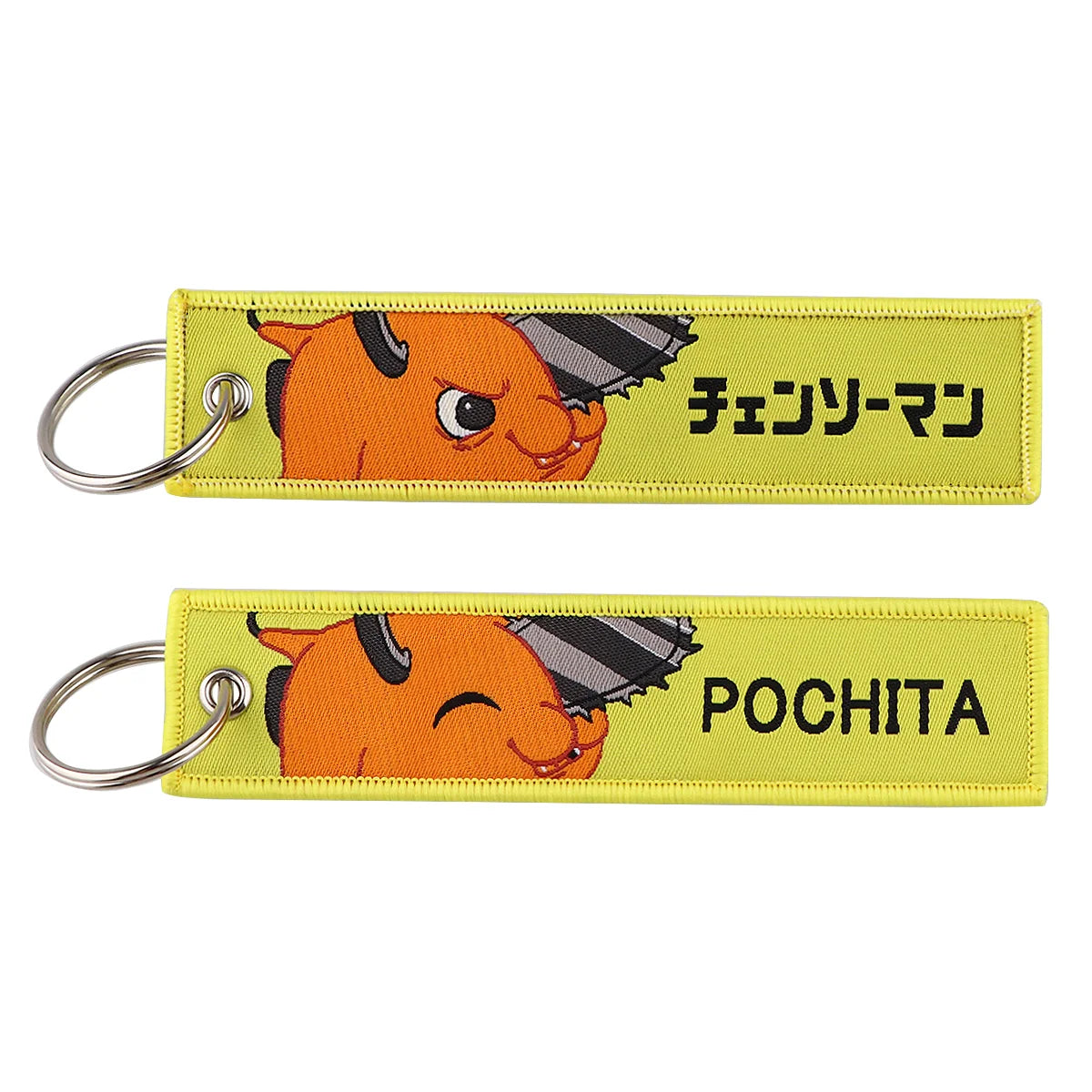 Porte-Clé Brodé Anime Moto