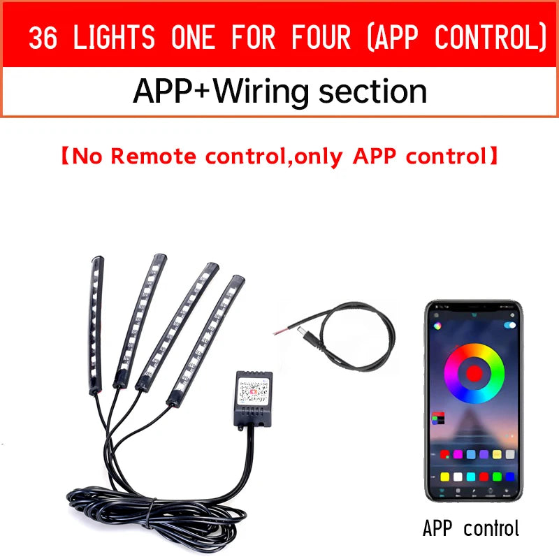 Bandeau LED RGB Moto Connecté