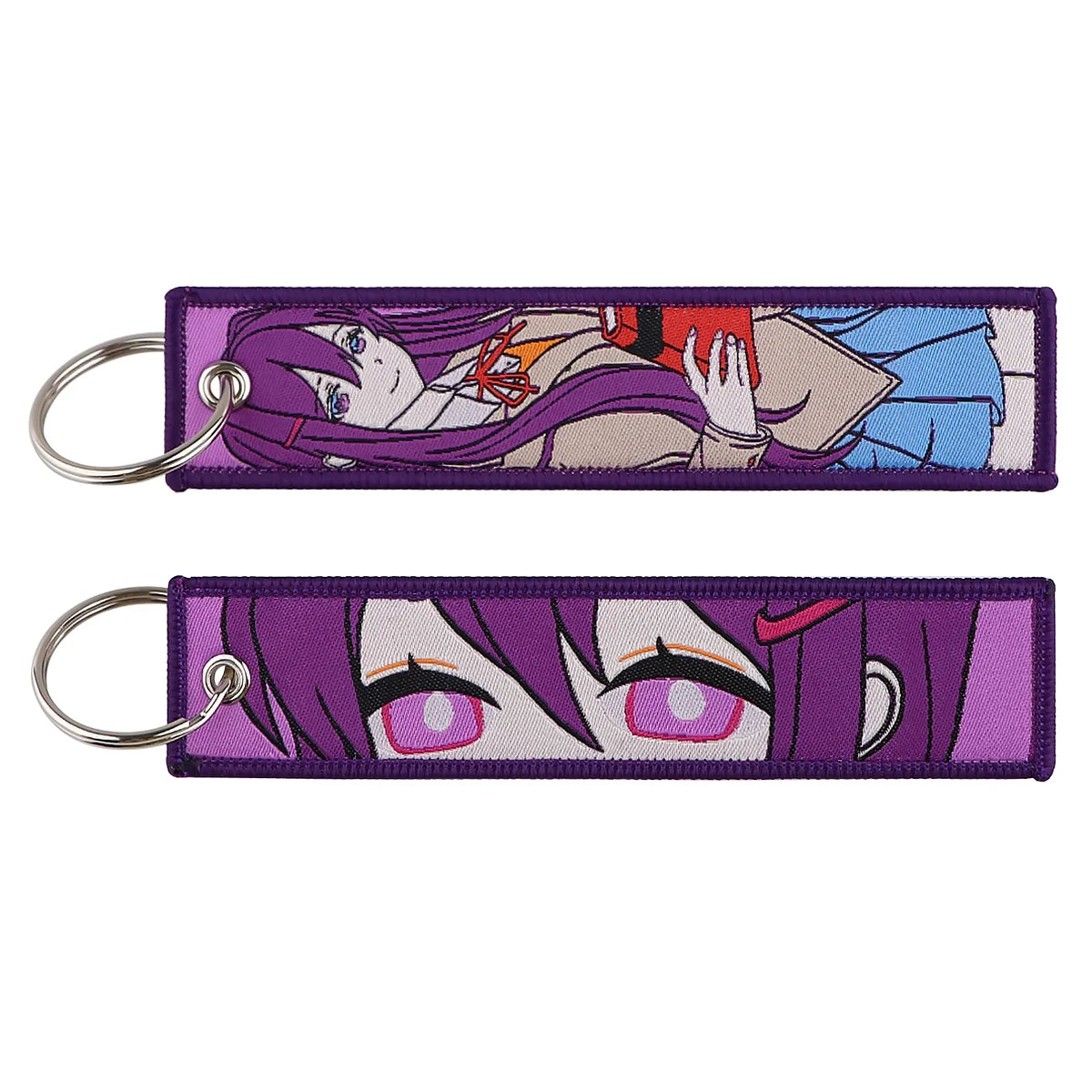 Porte-Clé Brodé Anime Moto