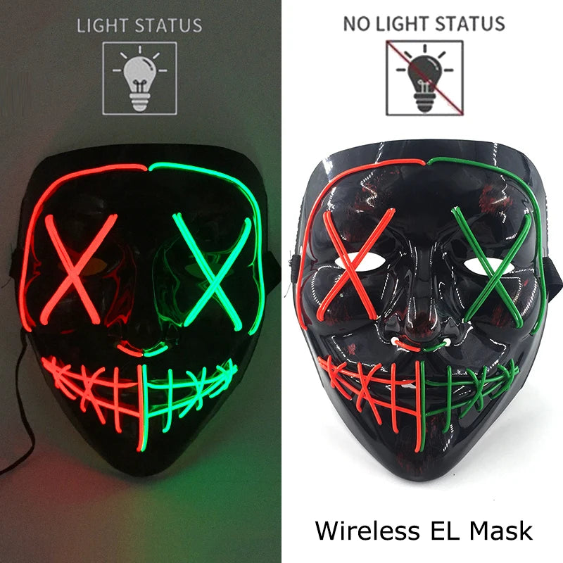 Masque Purge LED Néon Sans Fil
