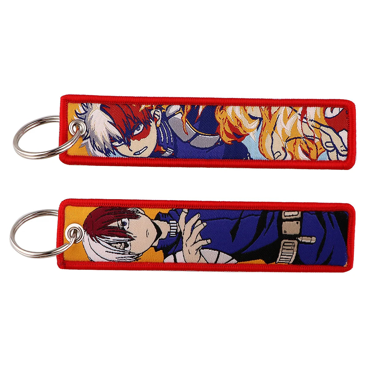 Porte-Clé Brodé Anime Moto