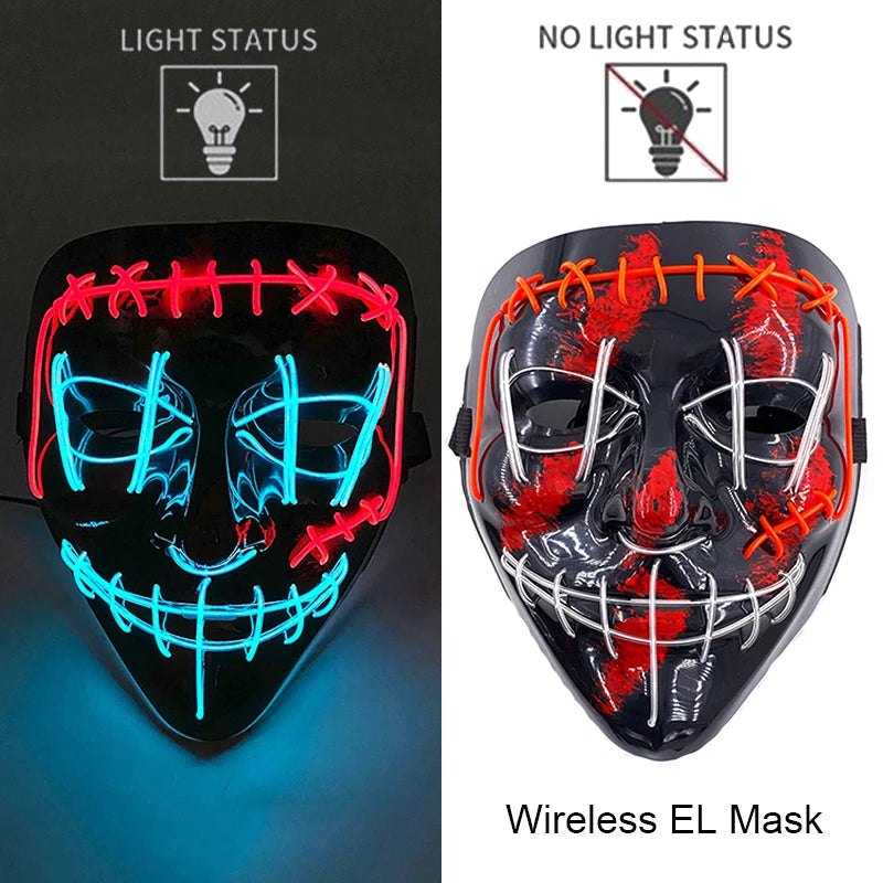 Masque Purge LED Néon Sans Fil