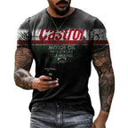 T-Shirt Rétro Moto Oversize Homme