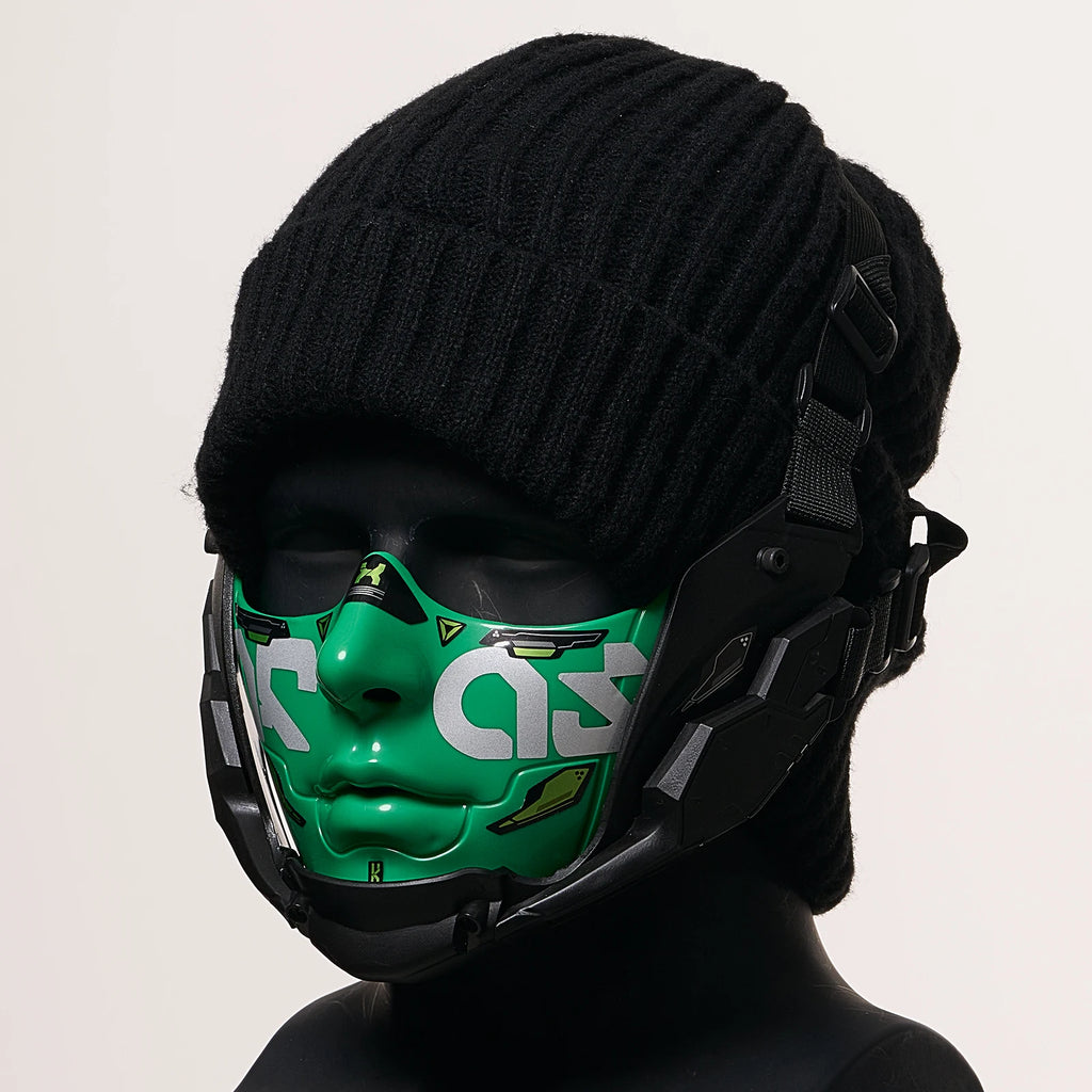 Masque Demi-Visage Mecha Cyberpunk