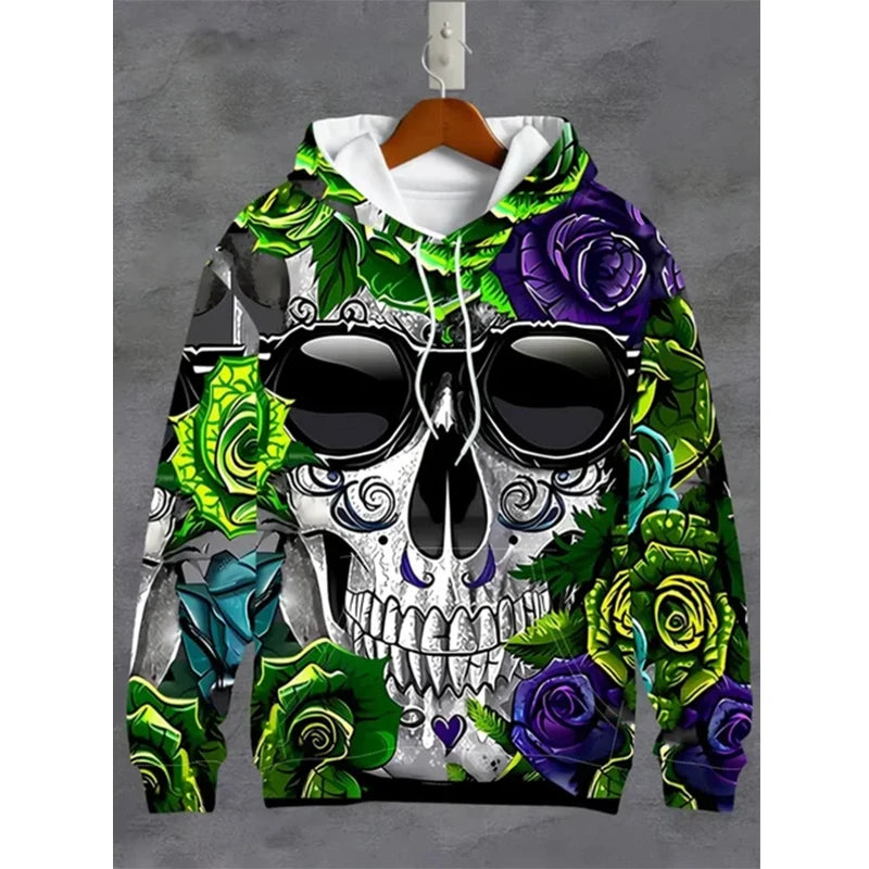 Sweat Vintage Skull 3D Oversize