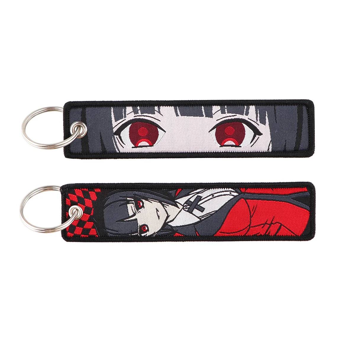 Porte-Clé Brodé Anime Moto