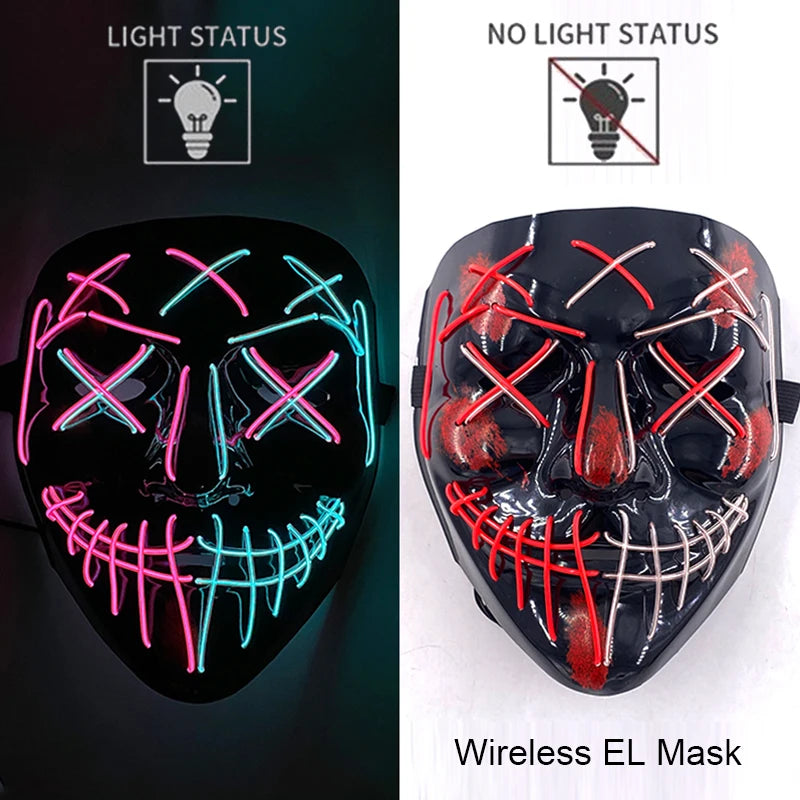 Masque Purge LED Néon Sans Fil