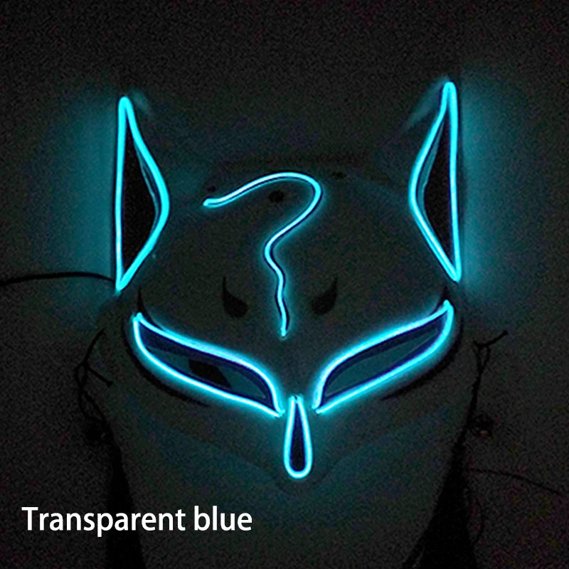 Masque LED Kitsune Lumineux