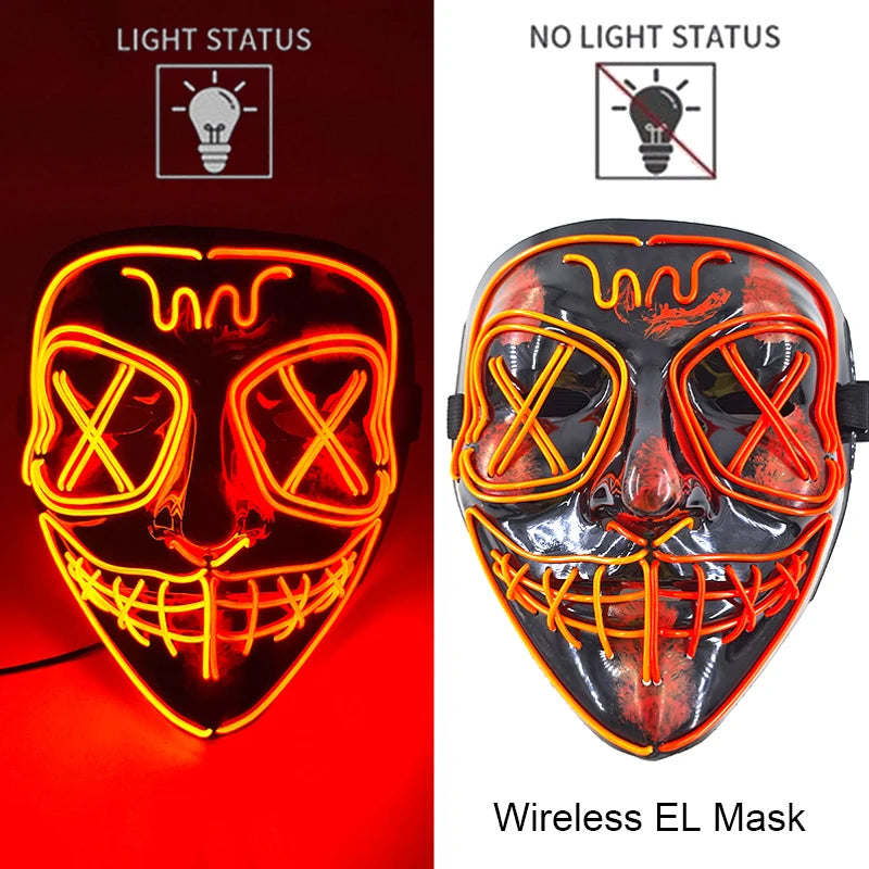 Masque Purge LED Néon Sans Fil