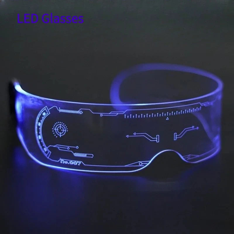 Lunettes LED Lumineuses Cyberpunk