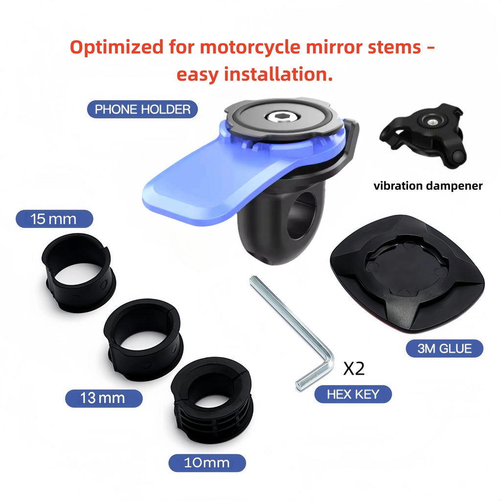 Support Téléphone Rétroviseur Moto