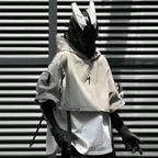Veste à Capuche Multipoche Techwear