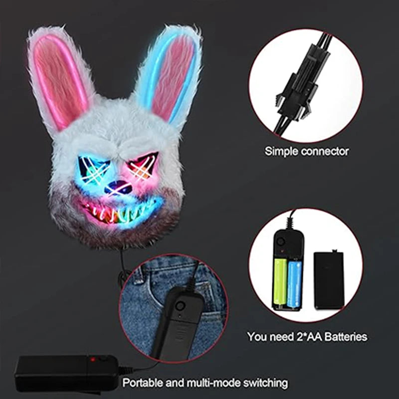 Masque LED Lapin Sanglant Édition Limitée