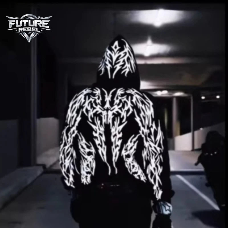 Hoodie Épée Magique Lumineux Samouraï
