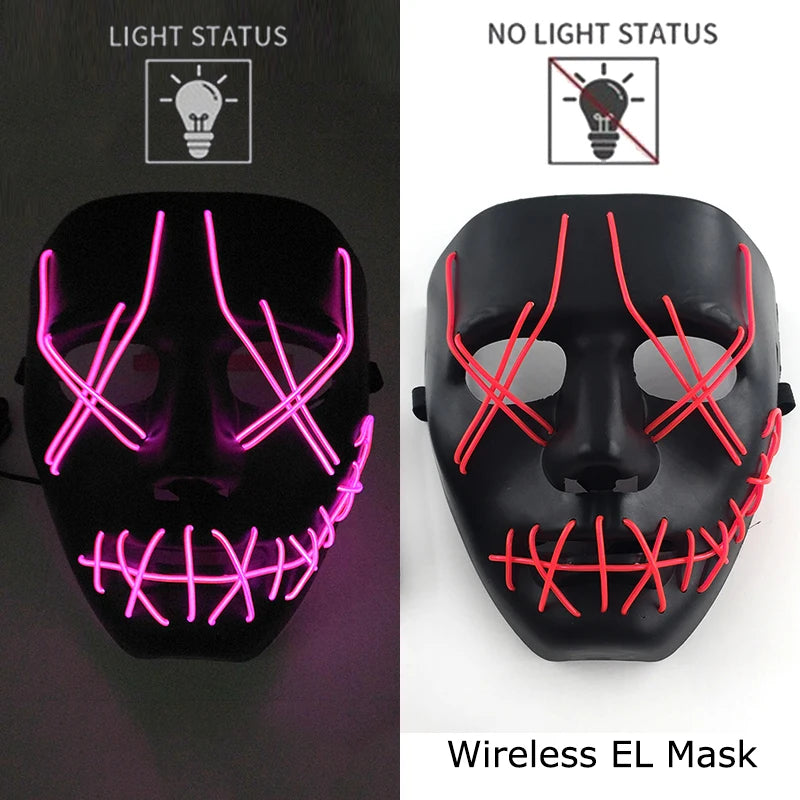 Masque Purge LED Néon Sans Fil