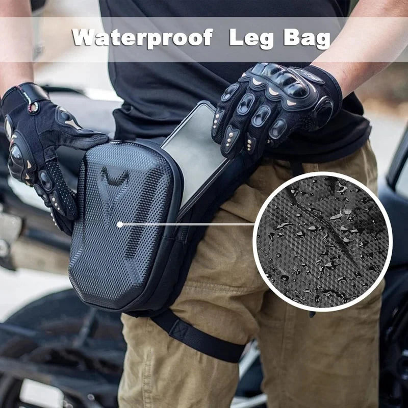 Sacoche de Jambe Moto Étanche