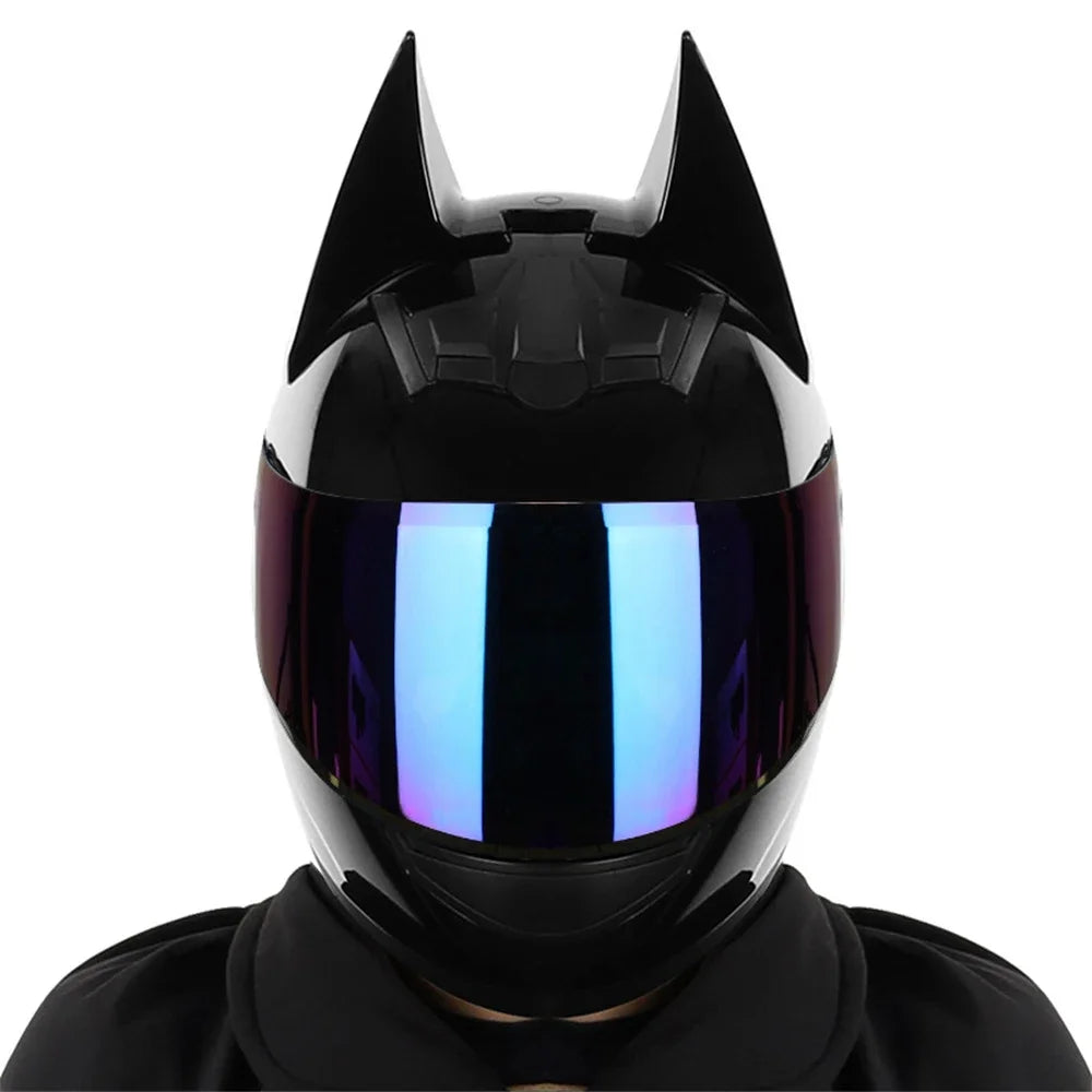 Masque Intégral Style Bat - Cornes Amovibles