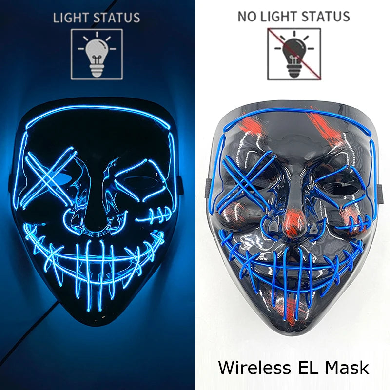 Masque Purge LED Néon Sans Fil