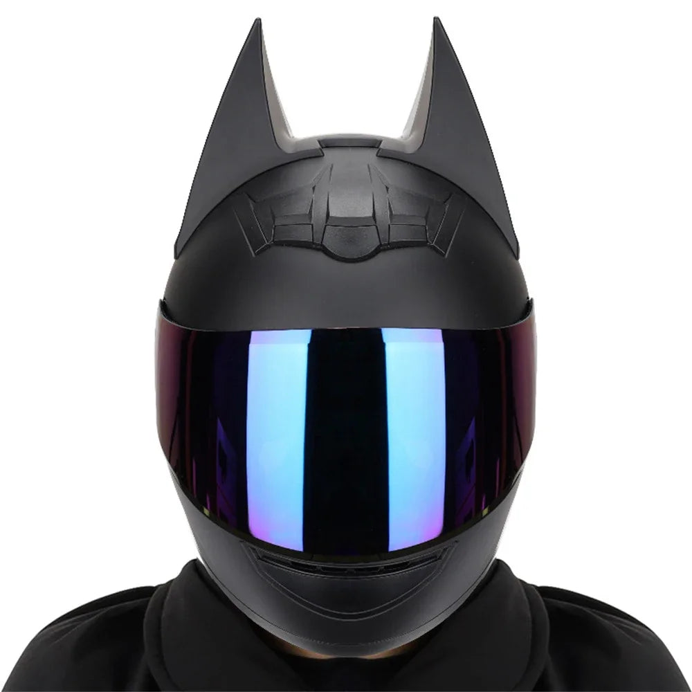 Masque Intégral Style Bat - Cornes Amovibles