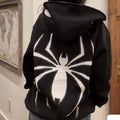 Hoodie Zippé Spider Femme Streetwear