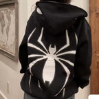 Hoodie Zippé Spider Femme Streetwear