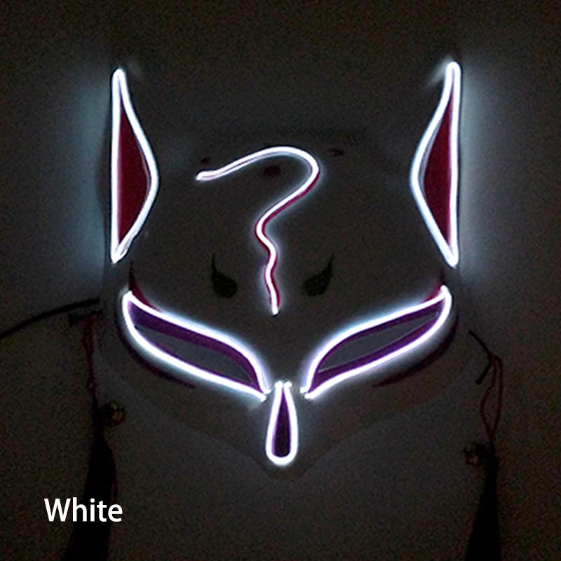 Masque LED Kitsune Lumineux