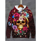 Sweat Vintage Skull 3D Oversize