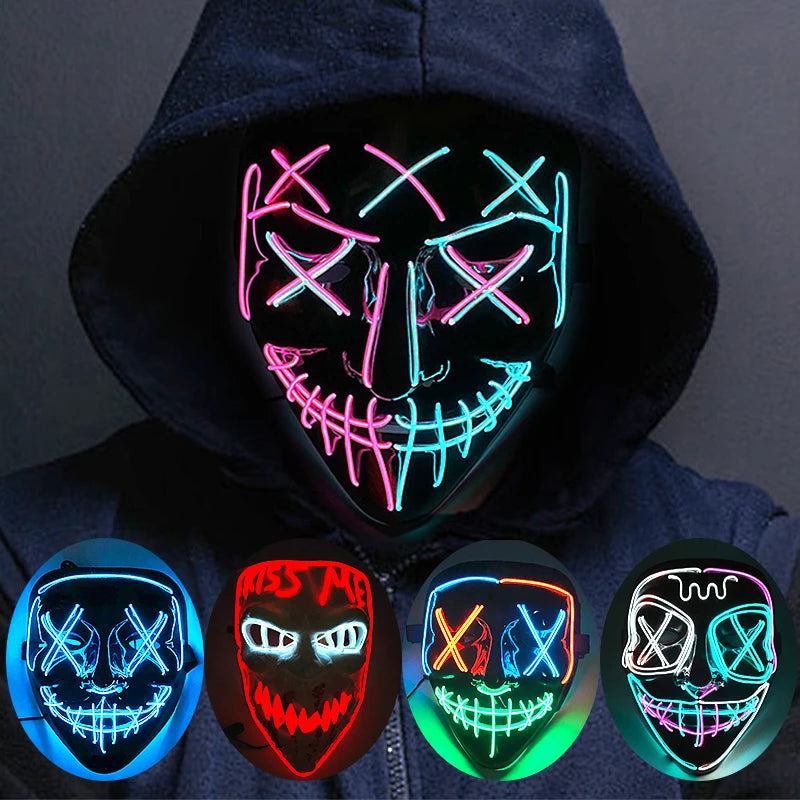 Masque Purge LED Néon Sans Fil
