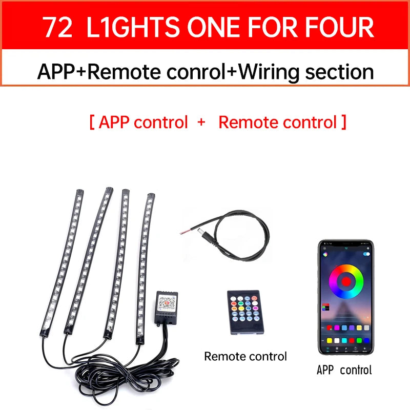 Bandeau LED RGB Moto Connecté