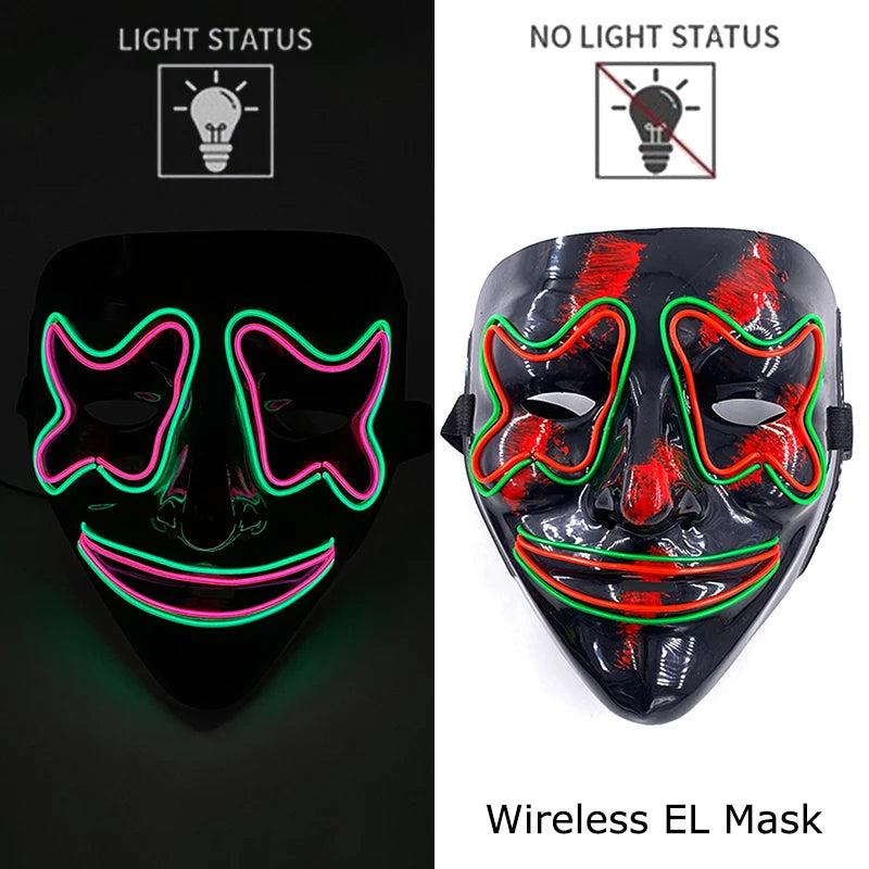 Masque Purge LED Néon Sans Fil