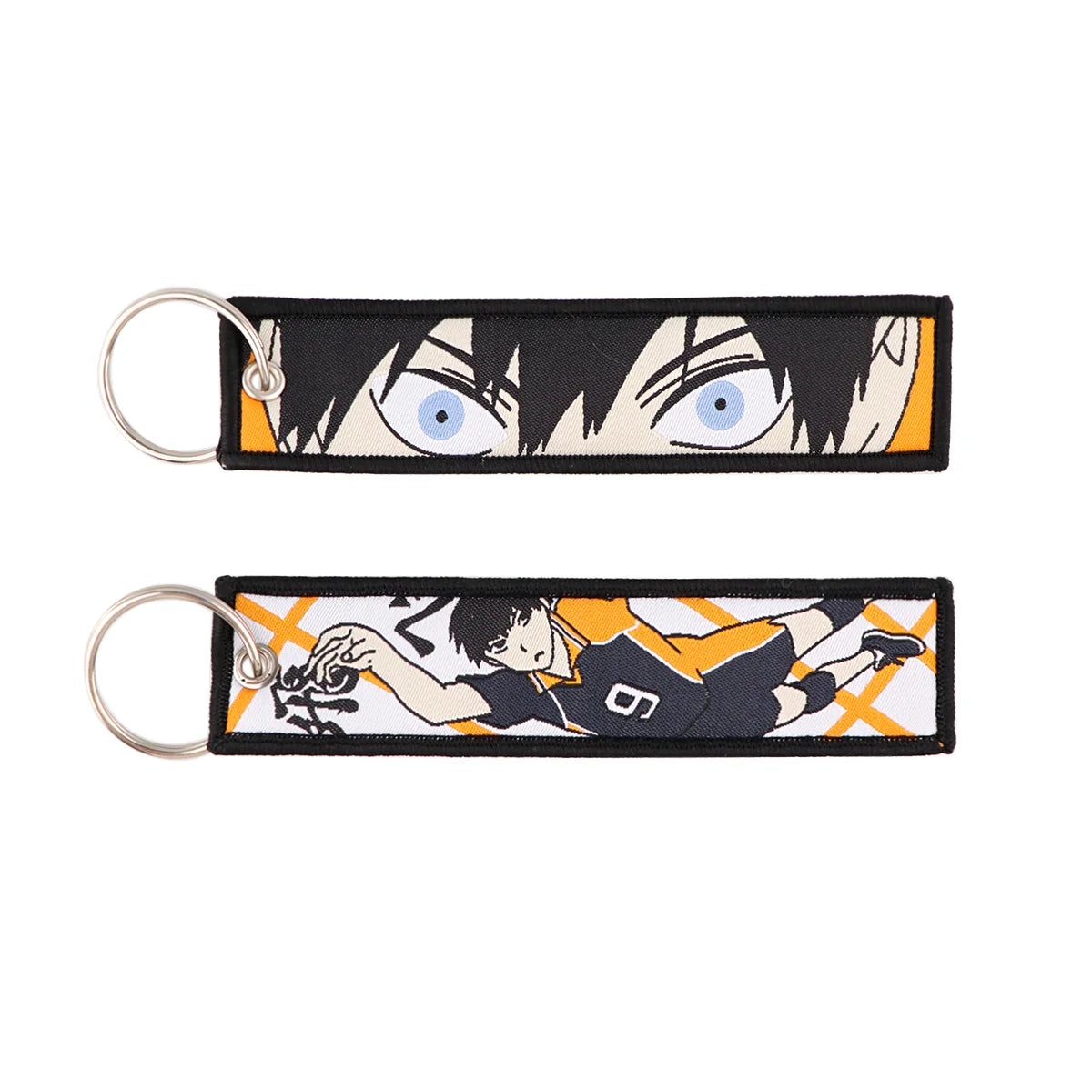 Porte-Clé Brodé Anime Moto