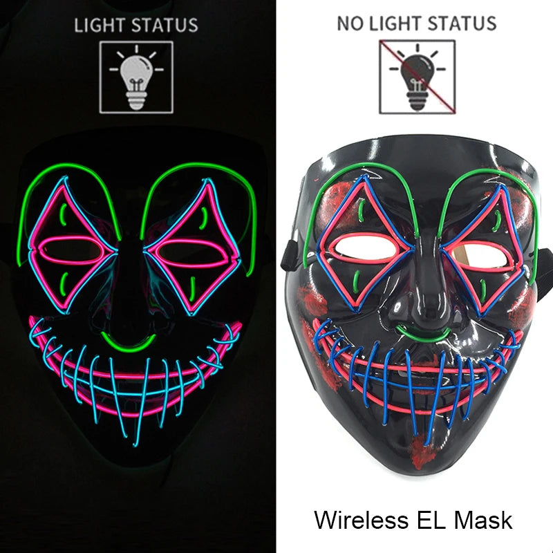 Masque Purge LED Néon Sans Fil