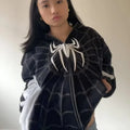 Hoodie Cardigan Zippé Femme Gothic